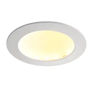 Luminosa Orbitalpro 4CCT 15W Recessed Downlight Matt White Paint IP65