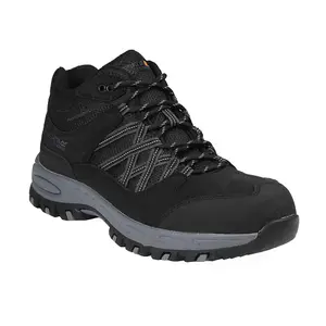 Regatta Mens Sandstone Safety Boots Black/Granite (9 UK)