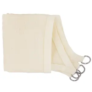 SunDaze 2x3m Sun Shade Sail Rectangle HDPE Breathable UV Block Sunscreen Cream with Free Rope