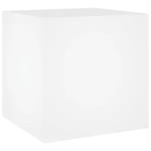 Berkfield Planter Box White 40x40x40 cm Engineered Wood