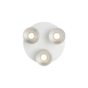 Nordlux Pitcher 3-Rondel Kitchen Dining Room Spot Light in White 27cm Diameter