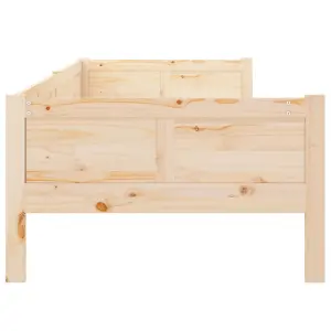 Berkfield Day Bed Solid Wood Pine 90x190 cm