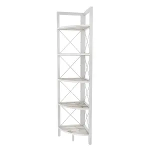 Decorotika Remo Corner Bookcase Shelving Unit