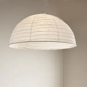 GoodHome Anbus White Pendant Light shade (D)58cm