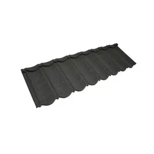 PACK OF 20 (Total 20 Units) - .450mm Thick Traditional Pantile Metal Roof Tile - Black - 370mm (L) x 1330mm (W)