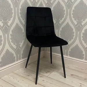 Eyre Upholstered Dining Chair Black