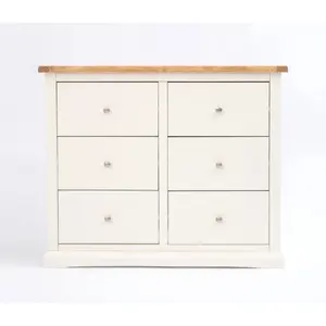 Castelli 6 Drawer Chest of Drawers Chrome Knob