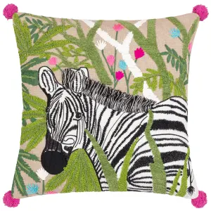 Wylder Zedra Embroidered Feather Rich Cushion