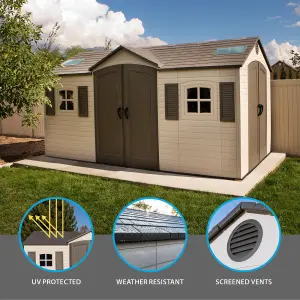 Lifetime 15 Ft. x 8 Ft. Outdoor Storage Shed