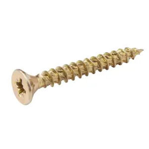 TurboDrive PZ Yellow-passivated Steel Screw (Dia)5mm (L)40mm, Pack of 20