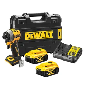 Dewalt DCF850P2T 18v XR Brushless Ultra Compact Impact Driver + 2x 5ah Batteries