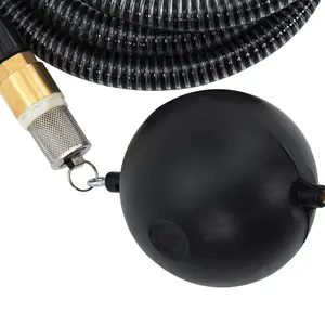 Berkfield Suction Hose with Brass Connectors 25 m 25 mm Black