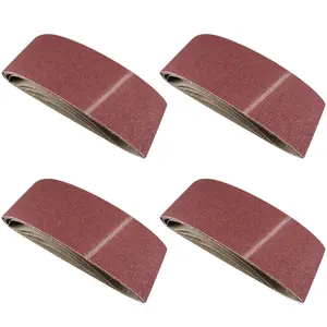 Belt Power Finger File Sander Abrasive Sanding Belts 610mm x 100mm 80 Grit 20 PK