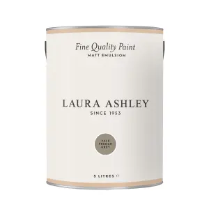 Laura Ashley Pale French Grey Matt Emulsion paint, 5L