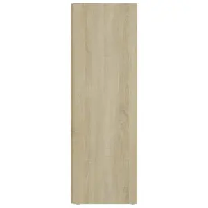 Berkfield Corner Cabinet Sonoma Oak 33x33x100 cm Engineered Wood