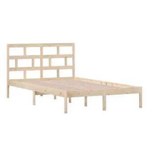 Berkfield Bed Frame Solid Wood Pine 120x200 cm