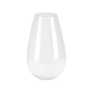 Hestia White Opaque Rounded Vase