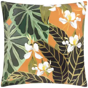 Wylder Tropics Kali Leaves Tropical Polyester Filled Outdoor Cushion