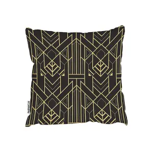 golden lined shape (Outdoor Cushion) / 60cm x 60cm