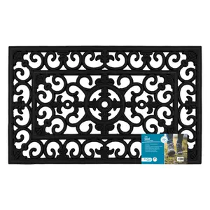  Non-Slip Outdoor Door Mat Rectangle W45 x L75 cm