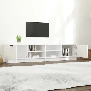 Berkfield TV Cabinets 2 pcs White 80x35x36.5 cm Engineered Wood