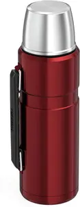 Thermos Stainless King Red Flask - 1.2L