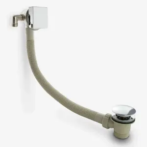 Nes Home Olive Square 3 Way Concealed Thermostatic Shower Mixer Set ,Shower Head, Handset, Bath Filler & Waste