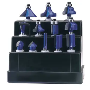 Draper  TCT Router Bit Set, 1/4" (12 Piece) 72892