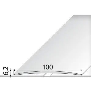 A72 100mm Anodised Aluminium Self Adhesive Door Threshold Strip - Champagne