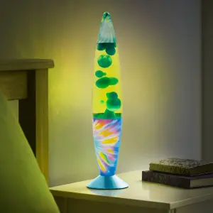 Global Gizmos Tie Dye Pattern Lava Lamp