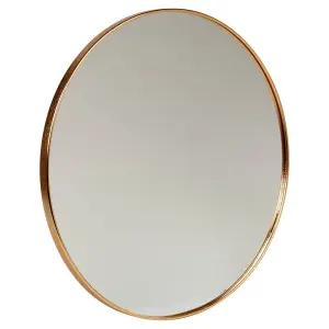 URBNLIVING 40cm Round Gold Framed Mirror Decorative Porch Hallway Vanity Dresser Art Decor