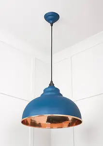 Hammered Copper Harborne Pendant in Upstream