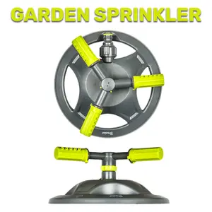 Outdoor turf garden watering/ lawn/grass sprinkler, rotating, adjustable,