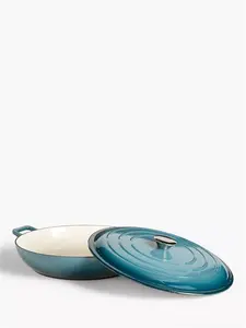 John Lewis Cast Iron Shallow Casserole, 31cm