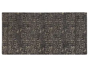 Viscose Area Rug 80 x 150 cm Grey and Gold ESEL