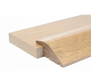 Solid Oak 19mm Ramp Section Premium Quality (1.10m Long) (Pack of 5)