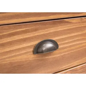 Padua 1 Drawer Bedside Table Brass Cup Handle