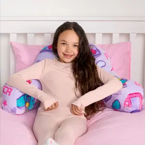 Kids Gaming Cushion Bed Pillow Reading Gamer Support Arms Lumbar Chair