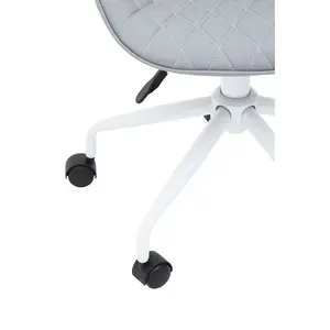 Interiors by Premier Brent Grey And White Home Office Chair