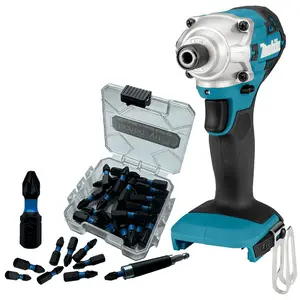 Makita DTD156Z 18v Impact Driver LXT Compact Variable Speed + 25pc Torsion Set