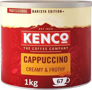 Kenco Cappuccino Instant Coffee 1Kg - Tin 1Kg (Pack Of 1)