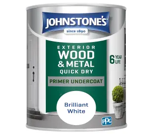 Johnstone's Exterior Hardwearing Undercoat Brilliant White - 750ml