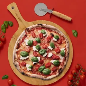 Typhoon World Foods Pizza Board & Cutter Set