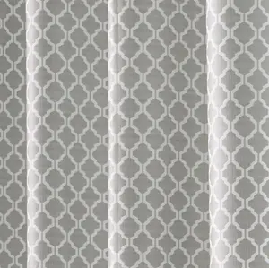 Wold Ring Top Curtains 168cm x 137cm Silver