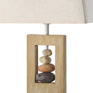 Luminosa Miriel Table Lamp with Shade Wood