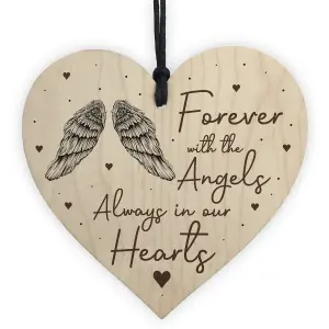 Always In Our Hearts Memorial Gift Hanging Plaque Mum Dad Nan Grandad Memorial