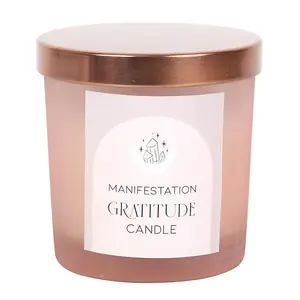 Gratitude Wild Rose Crystal Chip Candle