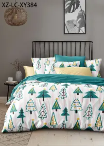 Christmas Tree Printed Duvet Set