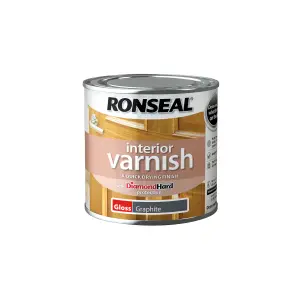 Ronseal Graphite Gloss Skirting Wood varnish, 250ml