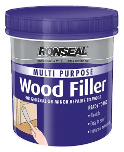 Ronseal Multi purpose Dark Ready mixed Wood Filler, 250g